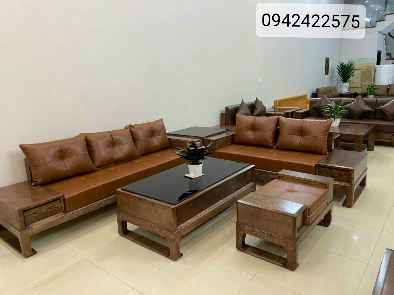 Sofa Gỗ Phòng Khách Cao Cấp SFTT12
